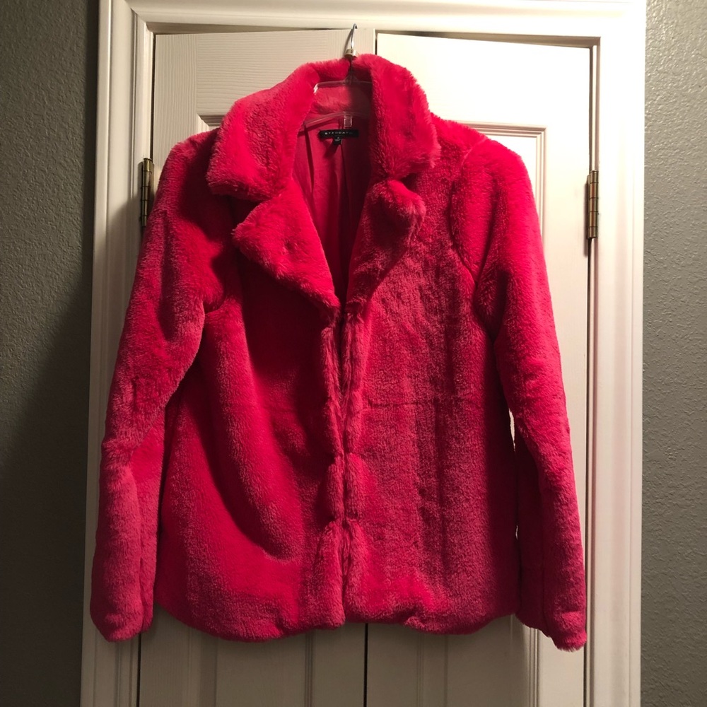 Hot Pink Fur Jacket